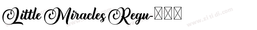 Little Miracles Regu字体转换